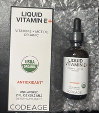 Codeage Liquid Vitamin E 2 fl oz 2 Month Supply EXP 10/26 NEW