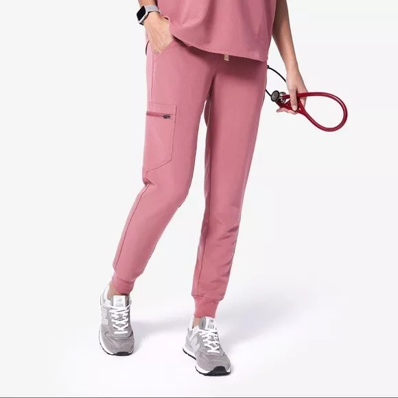 NWT FIGS Women s Mauve REGULAR Zamora Jogger Scrub Pants Small eBay