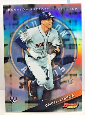 Carlos Correa 2015 Bowman's Beste RC Refraktor Parallel #58 - Houston Astros