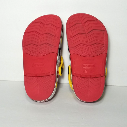 Crocs Disney Parks Minnie Mouse Kids Size 12 Yellow Crocband Red Polka Dot - Picture 5 of 8