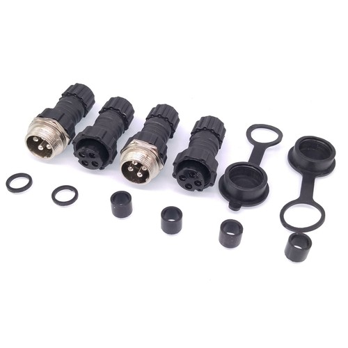 2 set GX16 connettore aviazione impermeabile sensore presa 4 pin - Foto 2 di 4