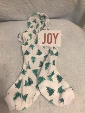 Christmas Trees Dog Pet Hooded Pajamas Size Extra Small New W/Tag