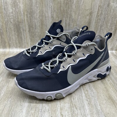 Nike Mens React Element 55 Dallas Cowboys Shoes CK4801-400 Mens Size 12