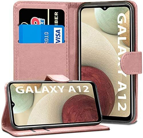 For Samsung Galaxy A12 2021 Case Leather Wallet Book Flip Stand Cover For A12 5G - Picture 8 of 8