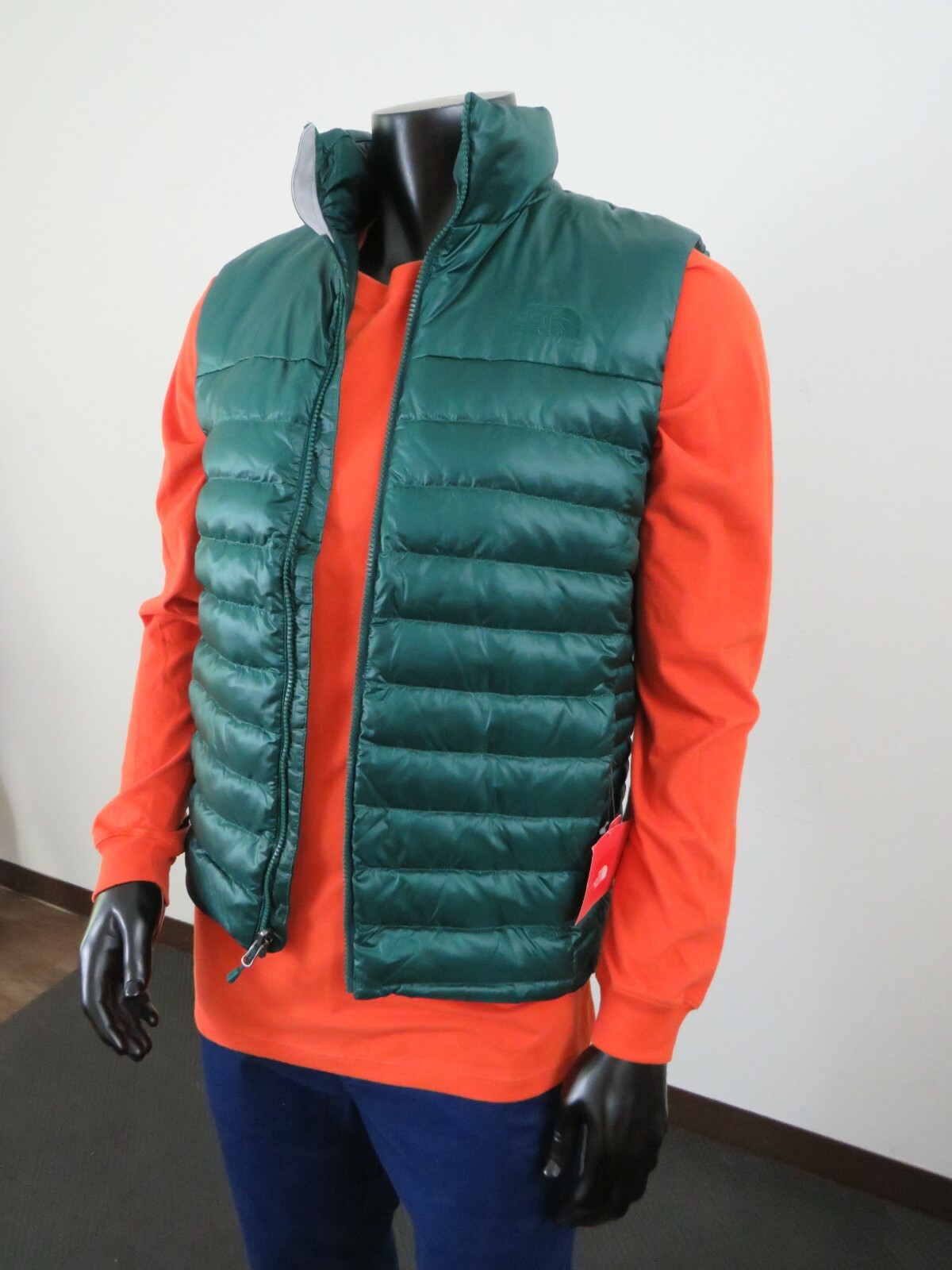 550-Down Puffer Insulated Vest Green 