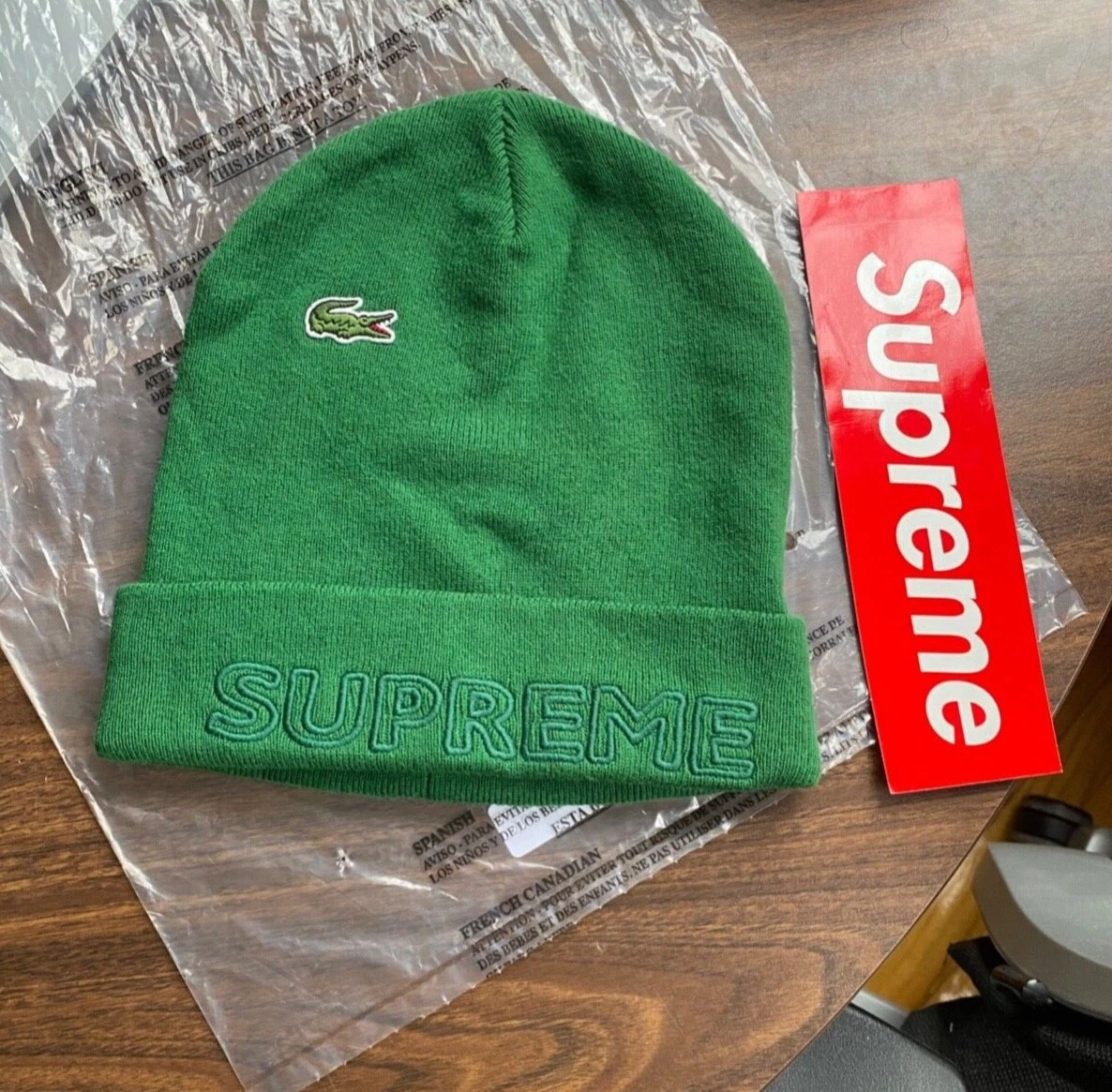 Lacoste green beanie Clearance