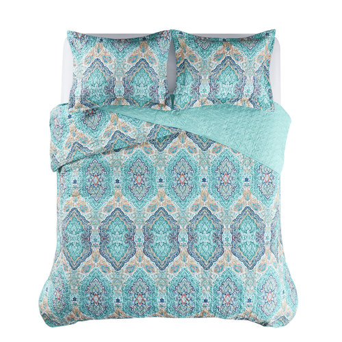 mainstays multi paisley quilt