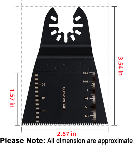 Lame oscillanti multiutensile adatte per Fein Multimaster Bosch Craftsman Drem - Foto 3 di 8