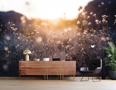 3D Sunny Wildflowers G6638 Wallpaper Wall Murals Removable Self-adhesive Honey