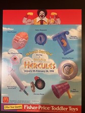 McDonalds 1998 Hercules Toys Complete Set of 8 NEW Disney Sealed