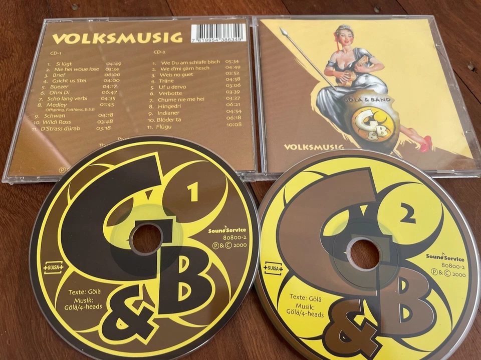 Gola & Band Volksmusig 2 CD 2000 Marco Pfeuti Swiss German Rock Pop RARE - Image 2 of 4