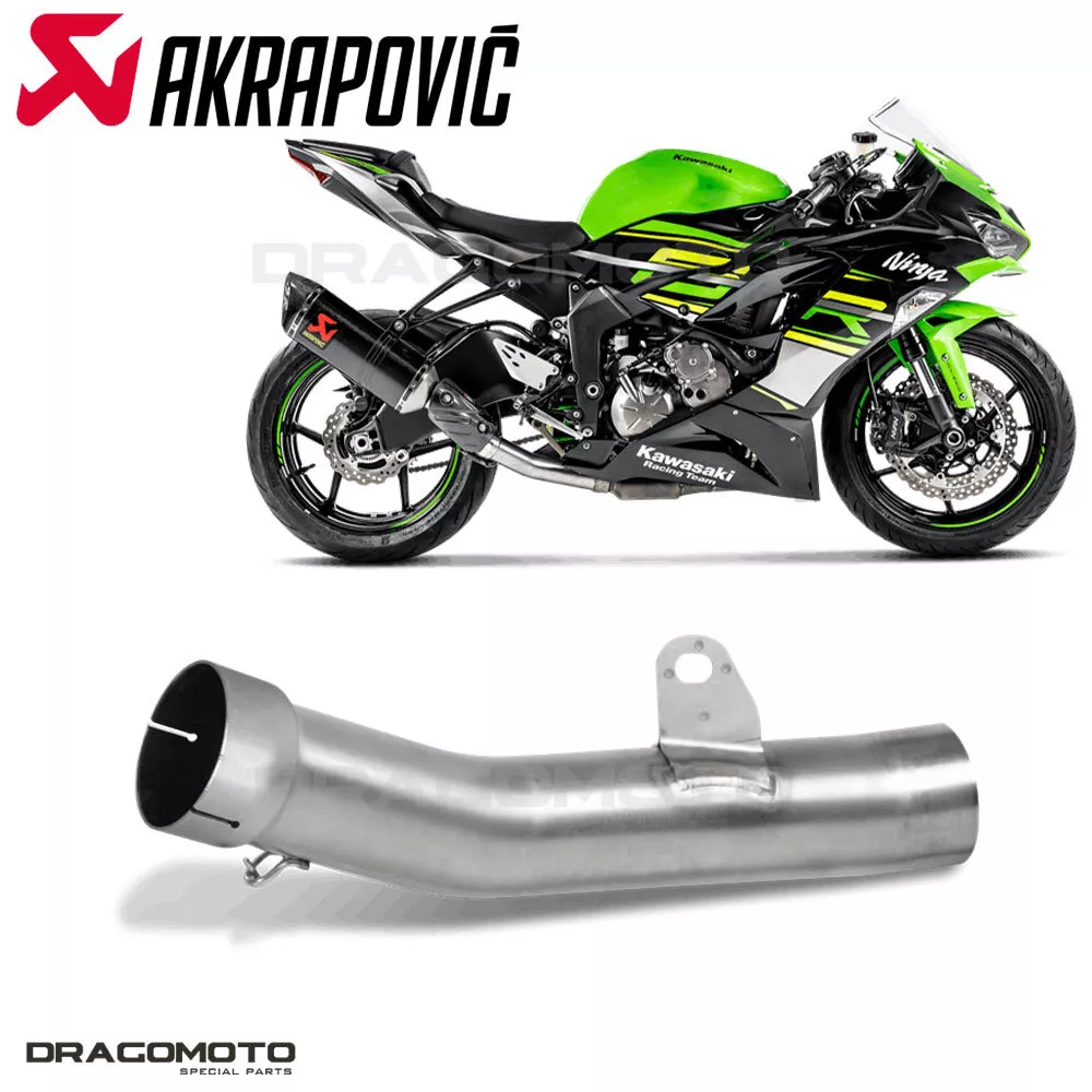 KAWASAKI ZX-6R 2009-2020 link pipe AKRAPOVIC RC L-K6SO8/1 | eBay