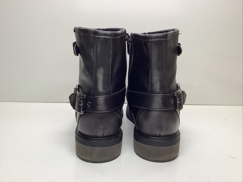 WOMENS CROWN VILLAGE HARNESS MOTORCYCLE BLACK BOOTS SIZE 11 M - Picture 4 of 9