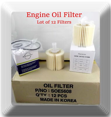Case of 12 Engine Oil filter CH9972 Fits: OEM# 04152YZZA1 Lexus