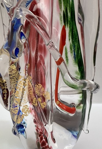 John Macpherson Glass Sculpture 2001  11-1/2” Tall  Paper Weight  Studio Art - Picture 7 of 19