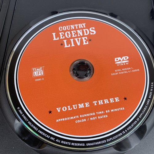 Time Life Country Legends Live DVD Volume Three 3 2005 Reba Judds Oak Ridge Boys - Picture 4 of 5