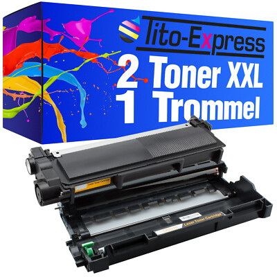 Trommel & 2 Toner PlatinumSerie für Brother DR2300 TN2320 DCP-L 2500D 2520DW 256