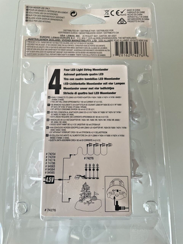 lemax four led light string moonlander