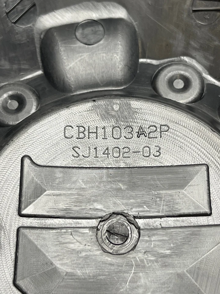 Tapa Havok negra brillante / perno cromado / tapa central de rueda con logotipo rojo CBH103-A2P Foto 3 de 3