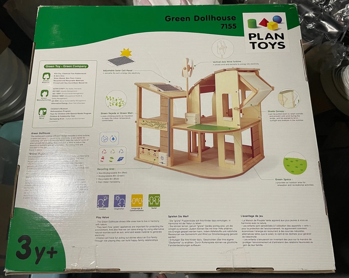 Plan toys green dollhouse sale