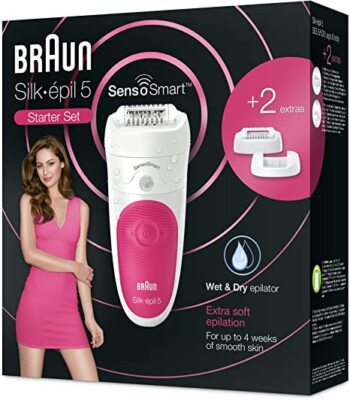 Silk Epil 5 SensoSmart 5500 Wet & Dry Braun 1 Epilator