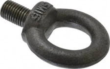 Steel, M16x2.00 Thread, Fixed Lifting Eye Bolt Fully Threaded, 27mm Shank, 27...