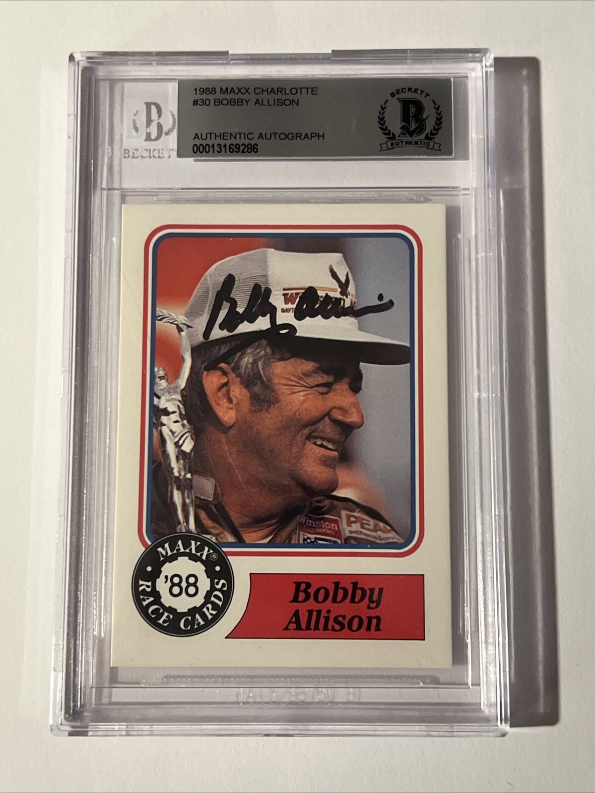 Bobby Allison Autographed Signed 1988 Maxx Rookie / Auto. BAS 