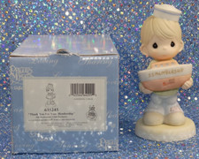 199 PRECIOUS MOMENT FIGURINE THANK YOU FOR YOUR MEMBERSHIP 5TH ANN. CLUB b6 