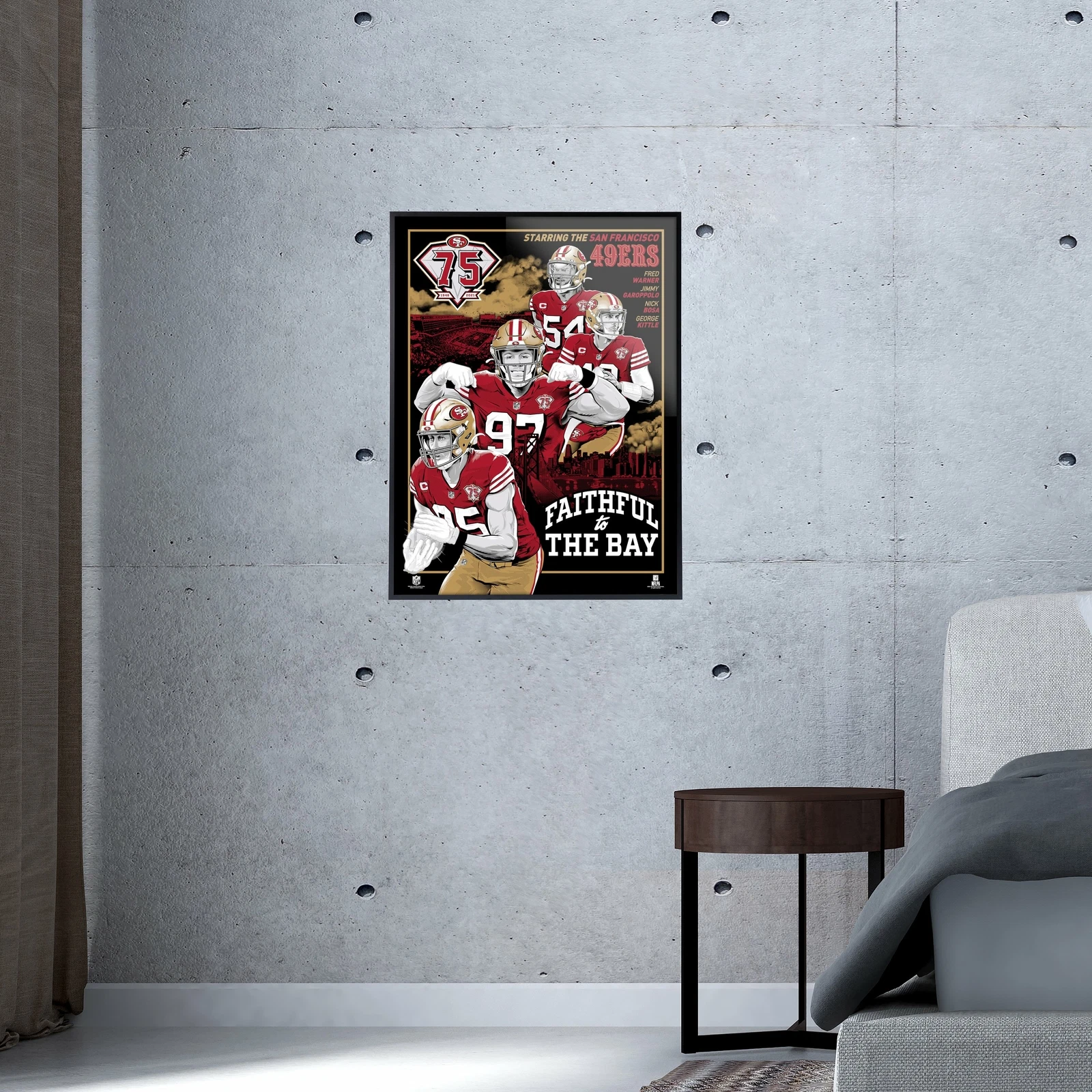 Phenom Gallery San Francisco 49ers 75th Anniversary Poster
