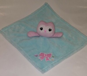 pink owl security blanket