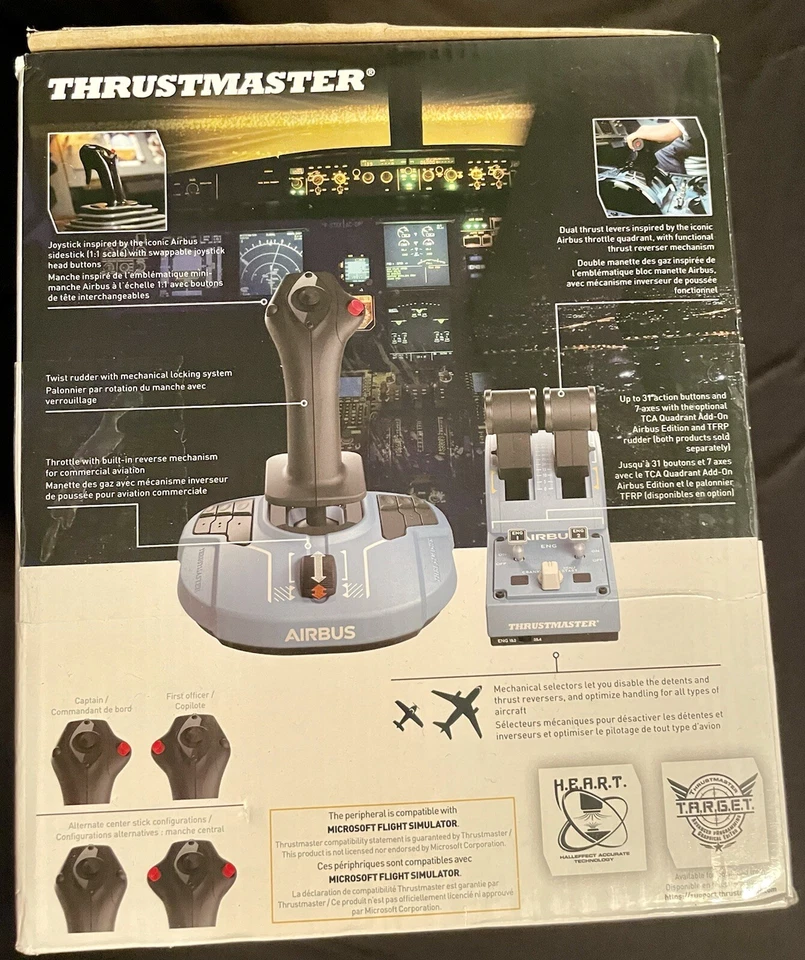 Thrustmaster TCA Officer Pack Airbus Edition Joystick Flightstick PC FREE SHIP! - Image 3 of 4