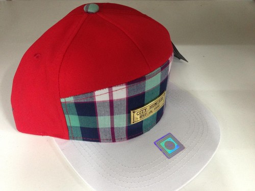 5 Panel check caps, retro vintage premium city hunter urban street wear hats - Picture 3 of 9