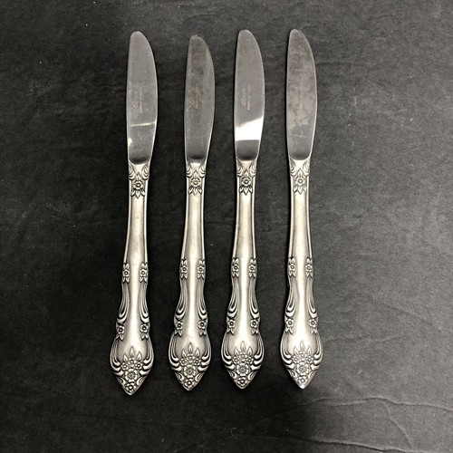 Rogers Roberts Dream Rose Flatware Floral Set of 9 Pieces Forks Spoons Knives - Picture 11 of 12