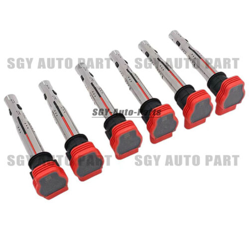 Set of 6 Ignition Coils for Audi A5 A6 A7 A8 Q5 Q7 R8 RS6 S4 S5 S6 S8 06E905115F - Picture 4 of 5