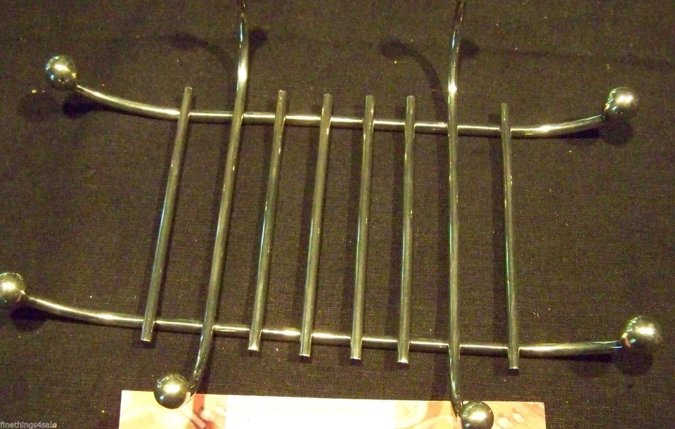 SHEFFIELD GEORGIAN REGENCY STYLE 银色 ASPARAGUS 服务架 用于盘子或托盘 — 第 2/3 张图片