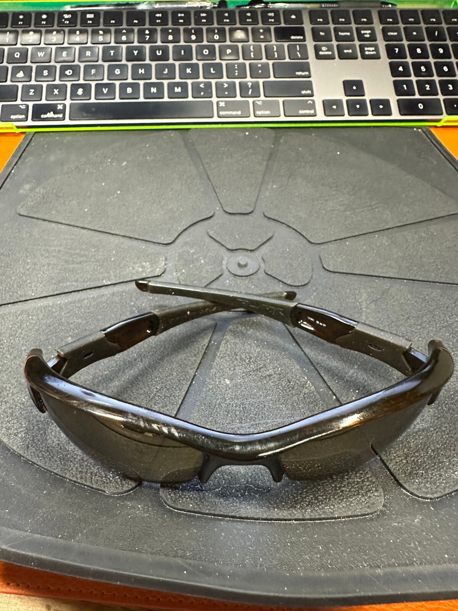 小物 Vintage Oakley Flak Jacket Made in USA NEW VINTAGE OAKLEY FLAK WHITE HALF FRAME WHITE WRAP AROUND