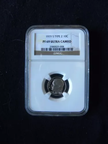 1979-S ROOSEVELT DIME TYPE 2  NGC PF69 ULTRA CAMEO