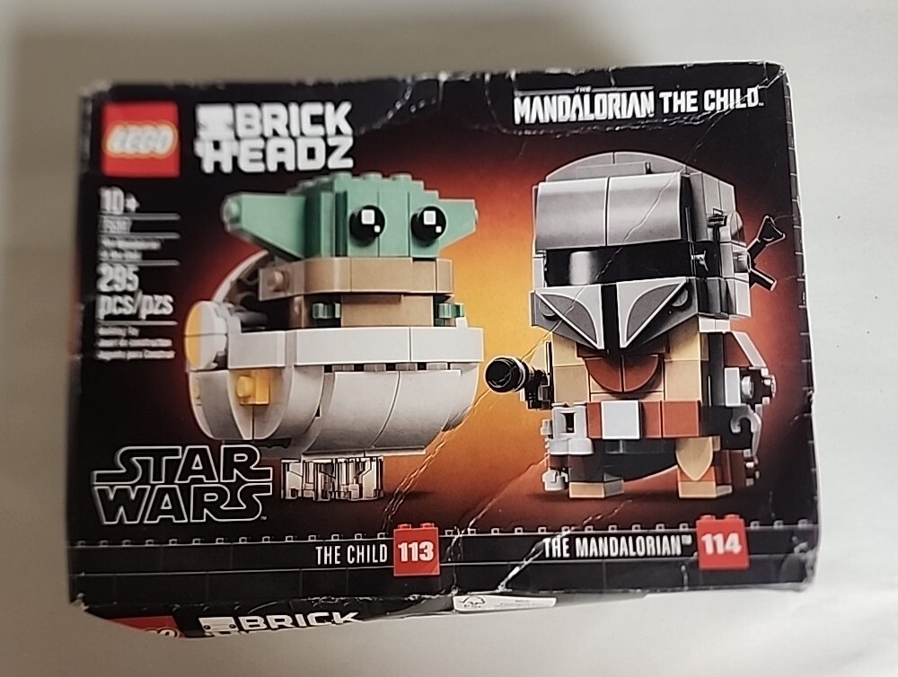 LEGO Brick Headz Star Wars The Mandalorian 114 & The Child 113 Set