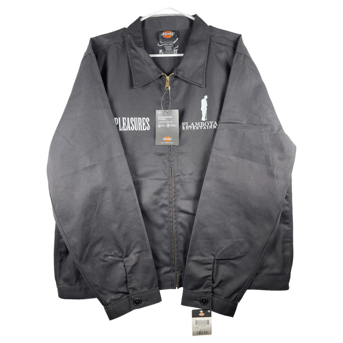 Size XL - PLEASURES x Dickies Big L Flamboyant Eisenhower