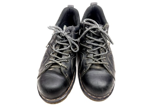 Zapatos Dr. Martens Finnegan Docs Gruesos Derby Cuero Negro EE. UU. Hombres 10/Mujer 11 - Imagen 6 de 10