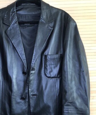 HUGO BOSS　コート　46 Hugo Boss Godfather Lambskin Leather Jacket Coat 46R 46 Mens