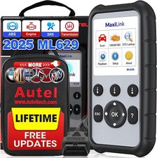 2026 Autel Ml629 Obd2 Scanner Abs Srs Engine Transmission Auto Vin Code Reader