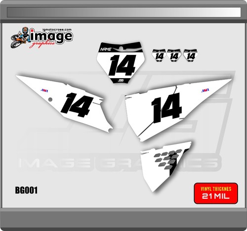 CONJUNTO DE FONDOS GRÁFICOS DE PLACAS NUMERADAS KTM 125-450 2019-2022 SX,SXF, XC,XCF - Imagen 3 de 4