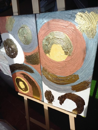 diptico abstracto,, esferas,, - Imagen 12 de 12