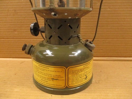 Rare Vintage Coleman Model L-408 Single Mantle Military CAMP LANTERN 1952 In Box - Bild 6 von 15