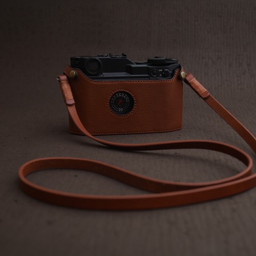 Genuine Real Leather Camera Bag Case Protect Cover Strap Belt For Epson RD1 RD1S - Picture 6 of 28