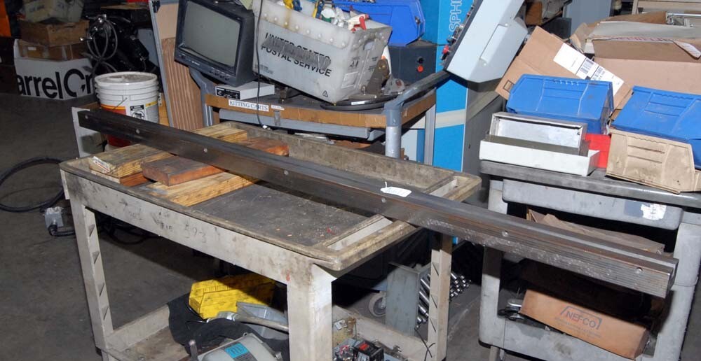 Press brake bottom die holder, Inv 46677 eBay