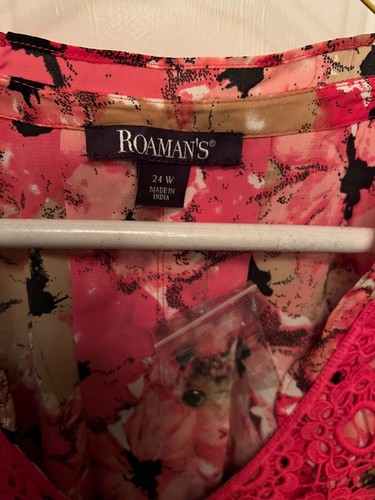 Roaman's Women's Blouse 24 W Still in Package - Picture 2 of 2