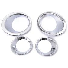 For Nissan Qashqai/Dualis 2007-2009 Chrome Front Rear Fog Light Lamp Cover Trim