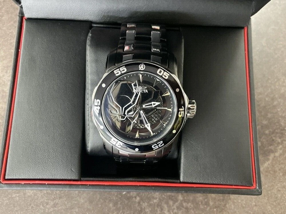Invicta marvel limited edition top black panther men's watch